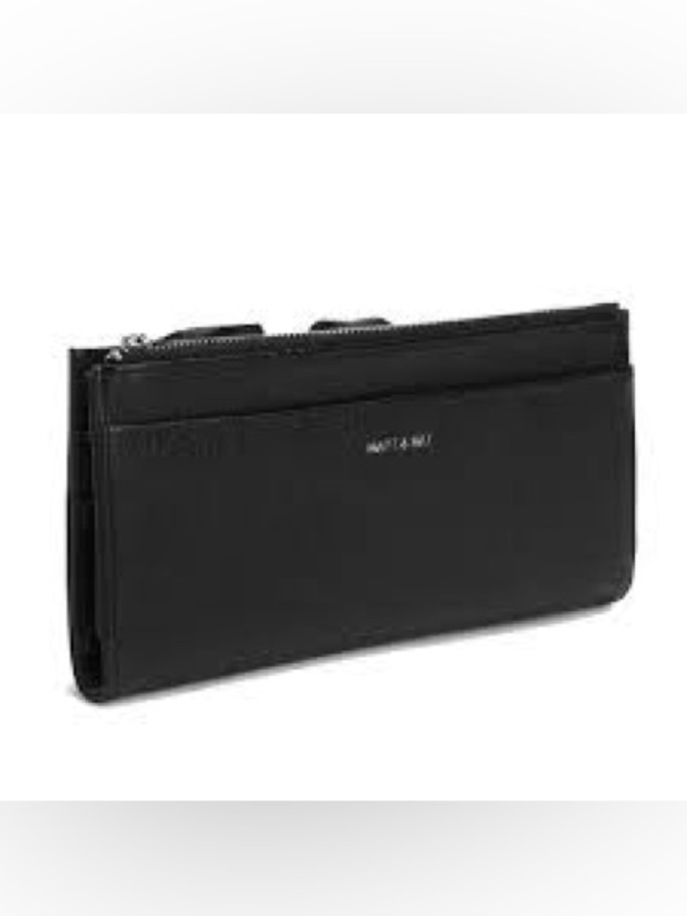 Matt & Nat Black Slim Zip Wallet